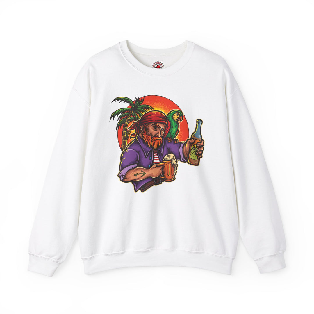 Sunset Pirate Beer Crewneck Sweatshirt