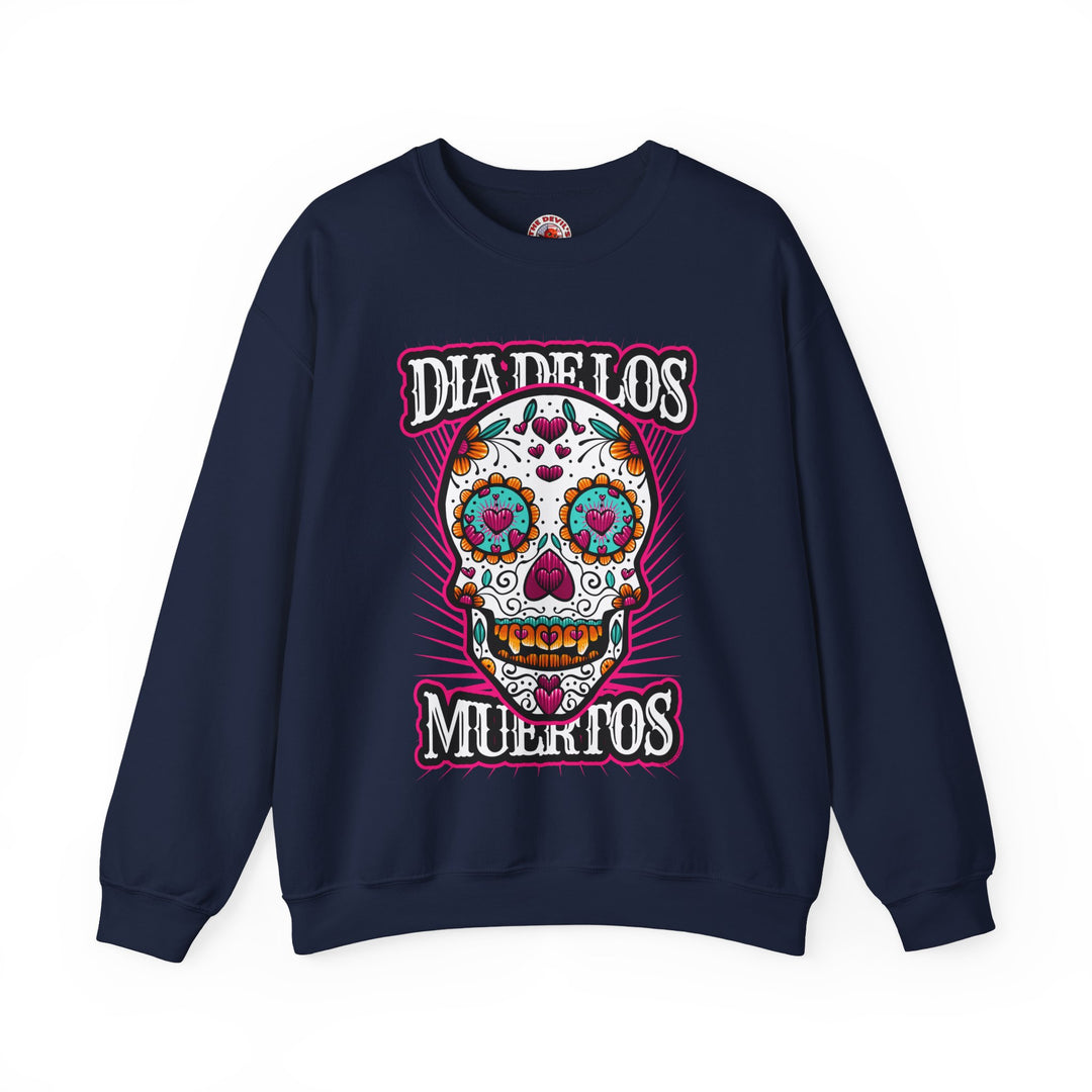Dia De Los Muertos Skull Crewneck Sweatshirt