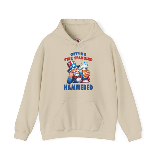Star Spangled Hammered Hooded Sweatshirt
