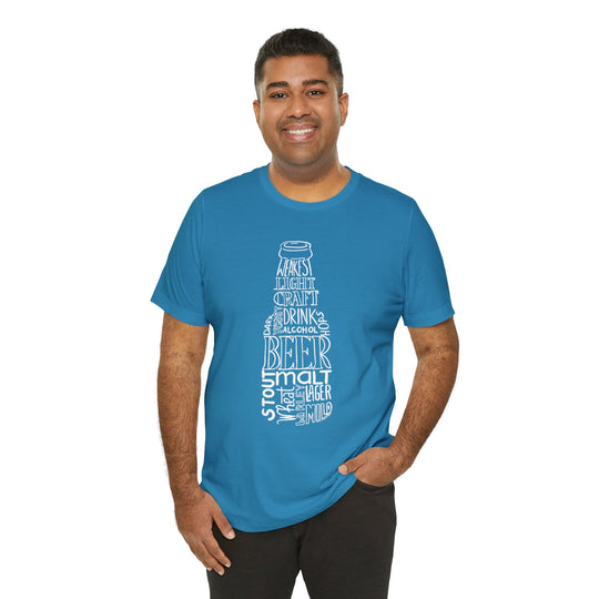 Beer Bottle of Words T-Shirt