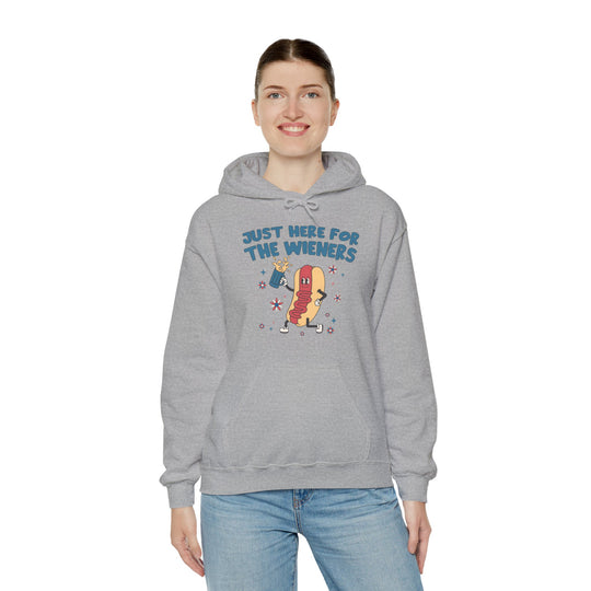 Just Here For The Wieners Hooded Sweatshirt