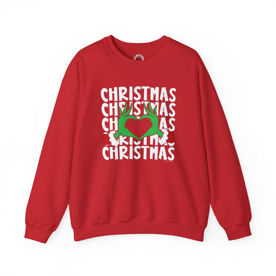 Christmas Heart Crewneck Sweatshirt