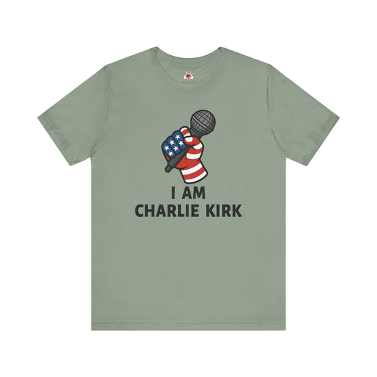 Charlie Kirk Mic T-Shirt