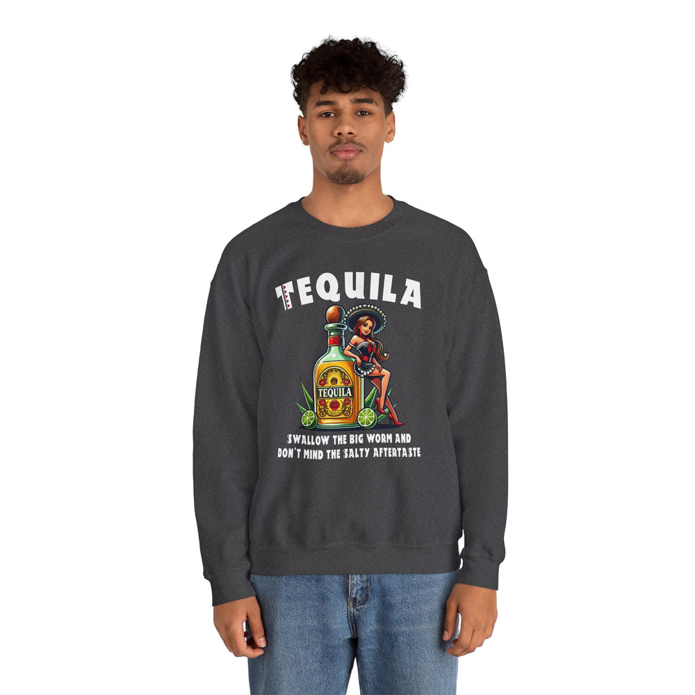 Tequila Swallow The Big Worm Crewneck Sweatshirt