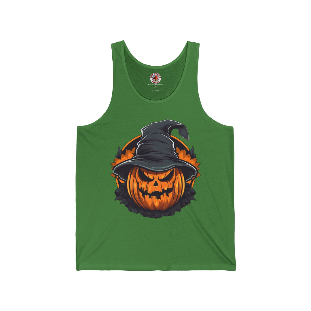 Scary Witch Pumpkin Halloween Tank Top