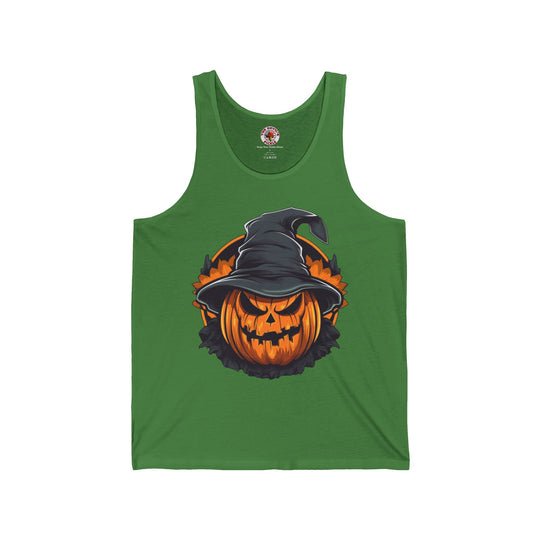 Scary Witch Pumpkin Halloween Tank Top
