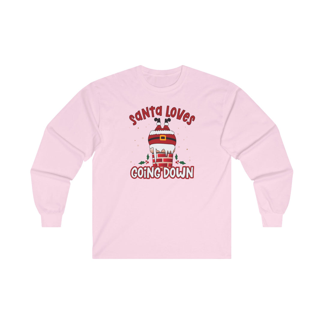 Santa Loves Going Down Long Sleeve Tee