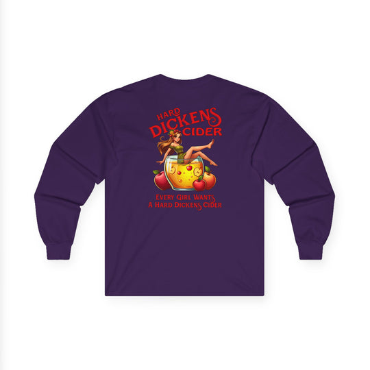 Hard Dickens Cider Front/Back Long Sleeve Tee