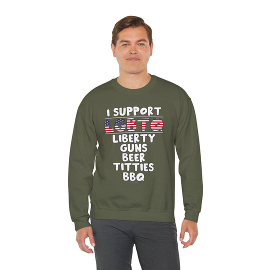 I Support LGBTQ Crewneck Sweatshirt