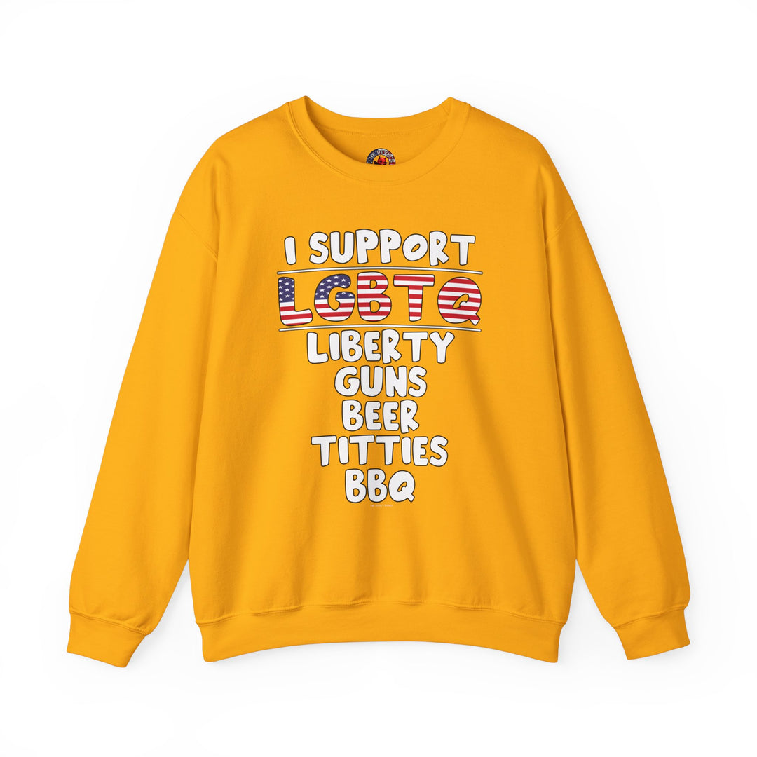 I Support LGBTQ Crewneck Sweatshirt