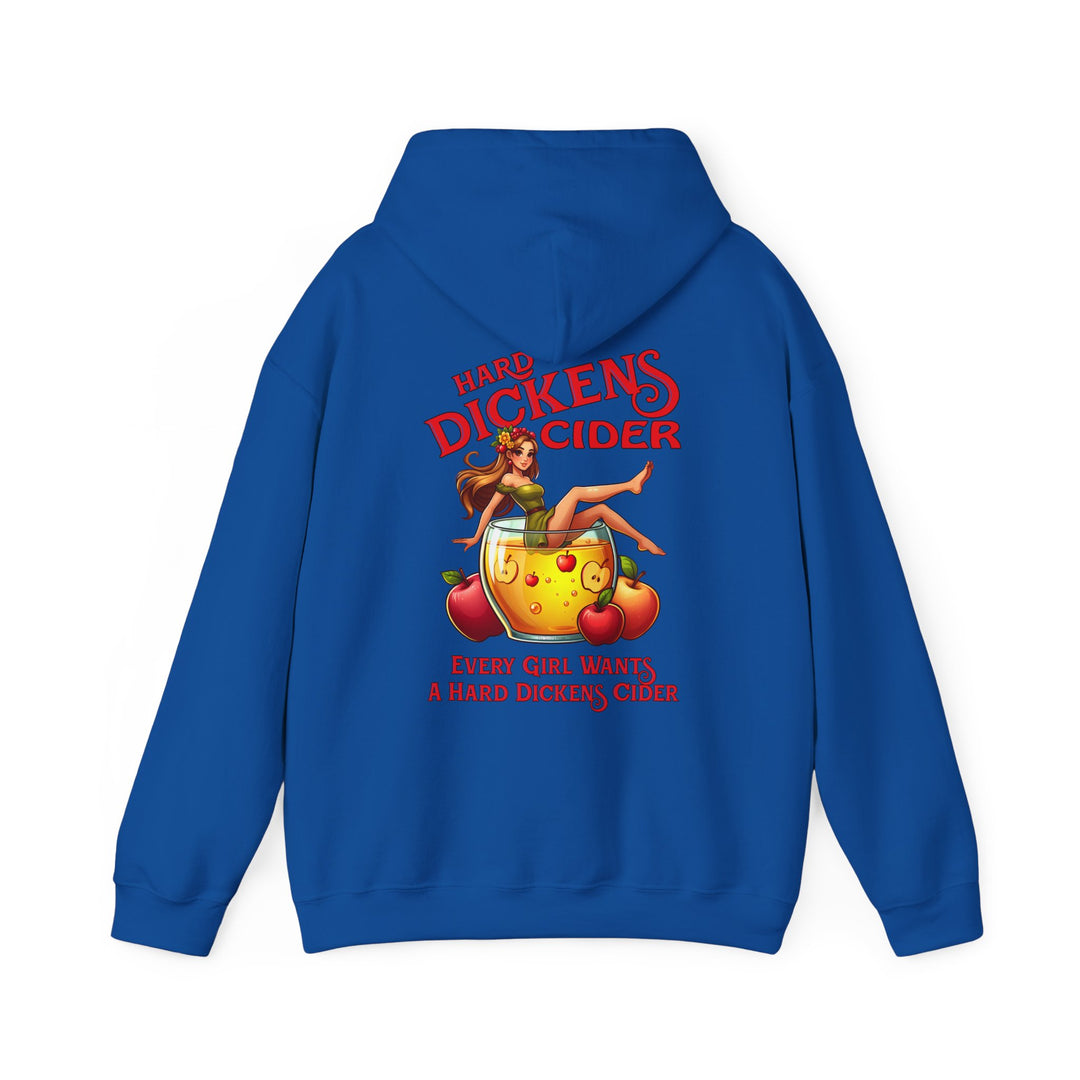 Hard Dickens Cider Front/Back Hooded Sweatshirt