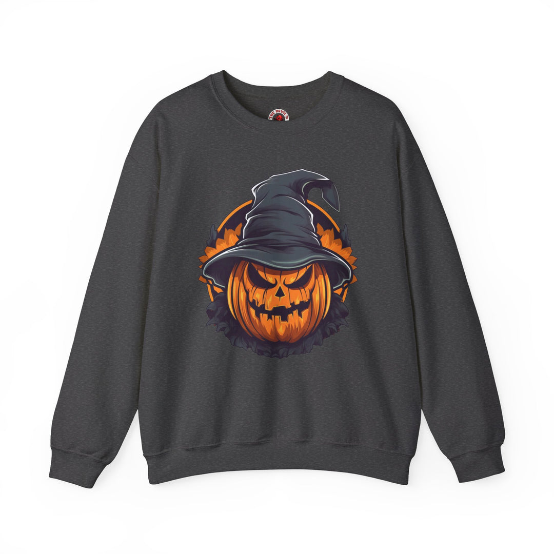 Scary Witch Pumpkin Halloween Crewneck Sweatshirt