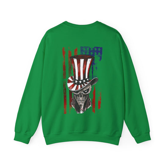 The Devil's Pickle Patriotic Skull Crewneck Sweatshirt