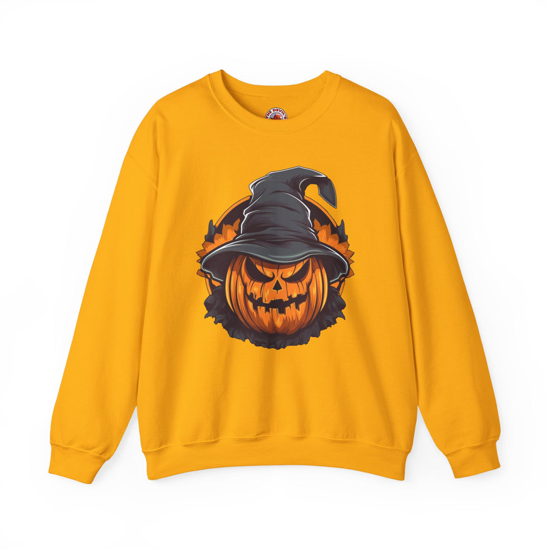 Scary Witch Pumpkin Halloween Crewneck Sweatshirt