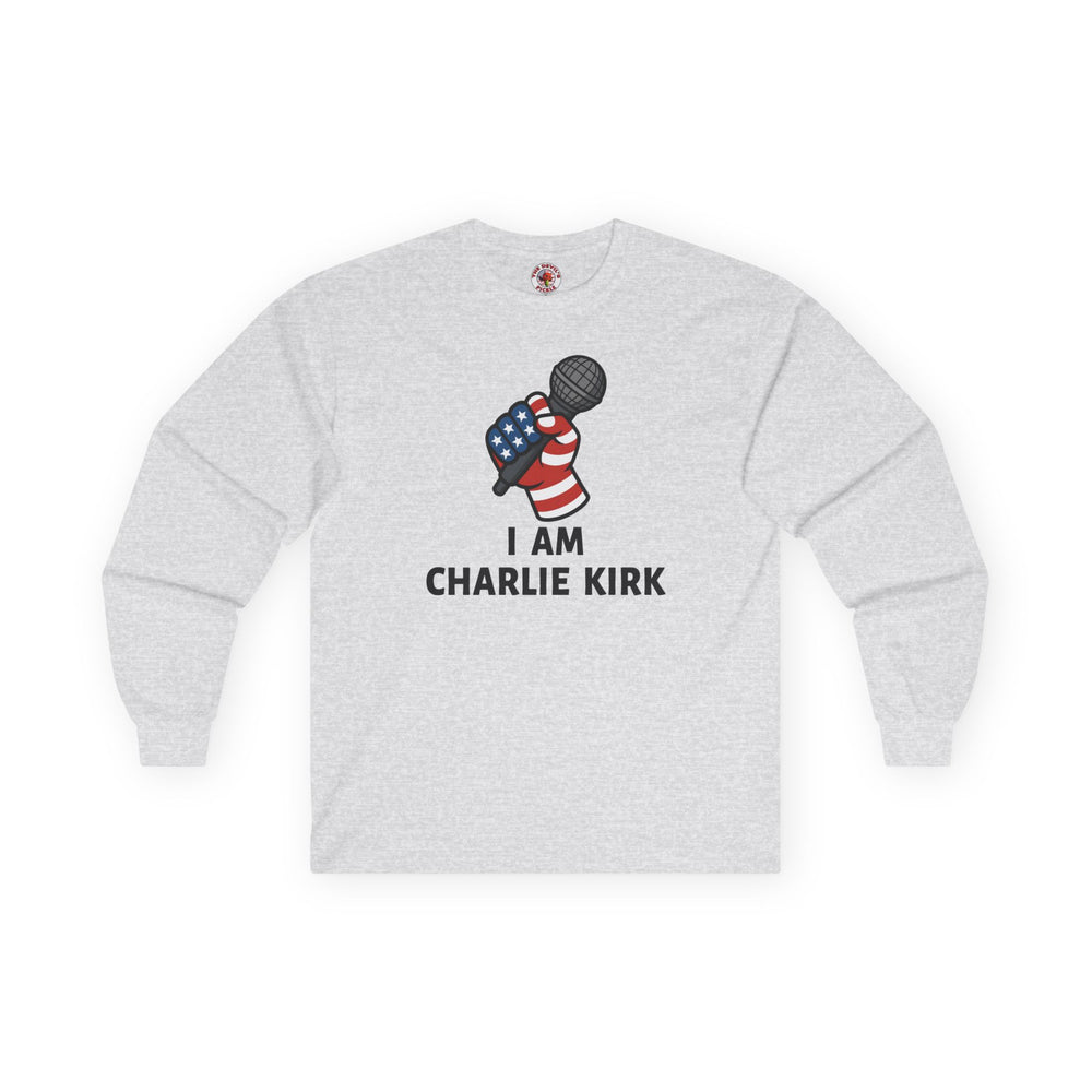 Charlie Kirk Mic Long Sleeve Tee