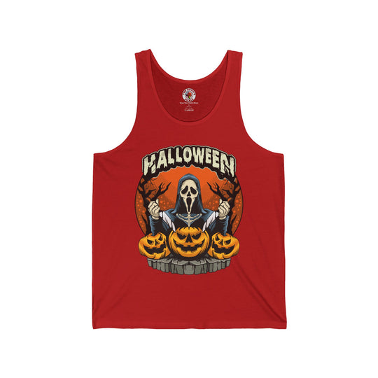 Screamer Killer Ghost Halloween Tank Top