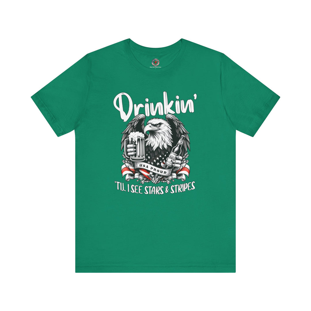 Drinkin' Til I See Stars & Stripes T-Shirt