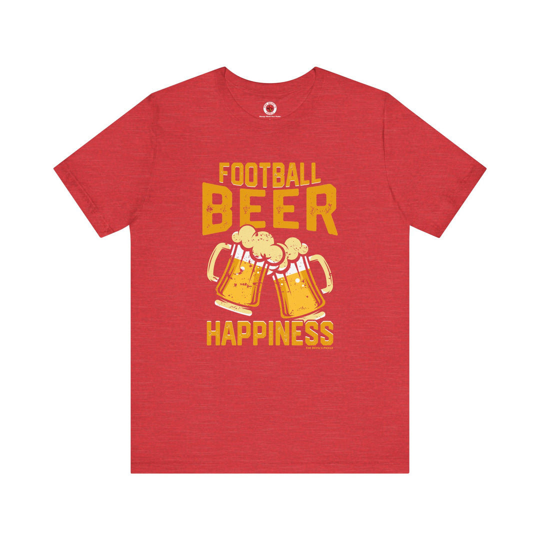 Football Beer and Happiness T-Shirt