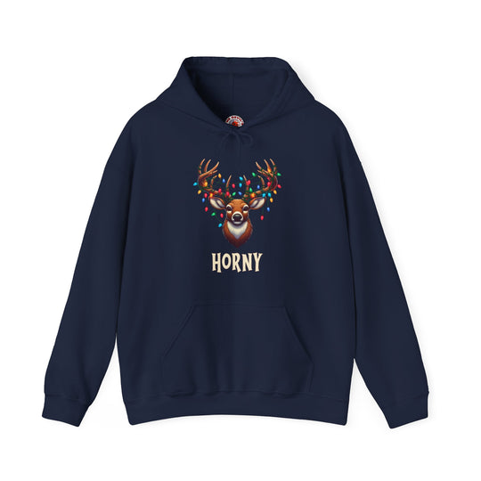 Horny Reindeer Hooded Sweatshirt