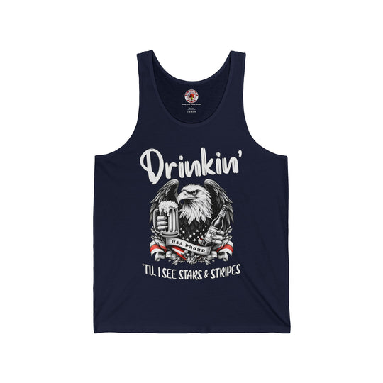 Drinkin' Til I See Stars & Stripes Tank Top