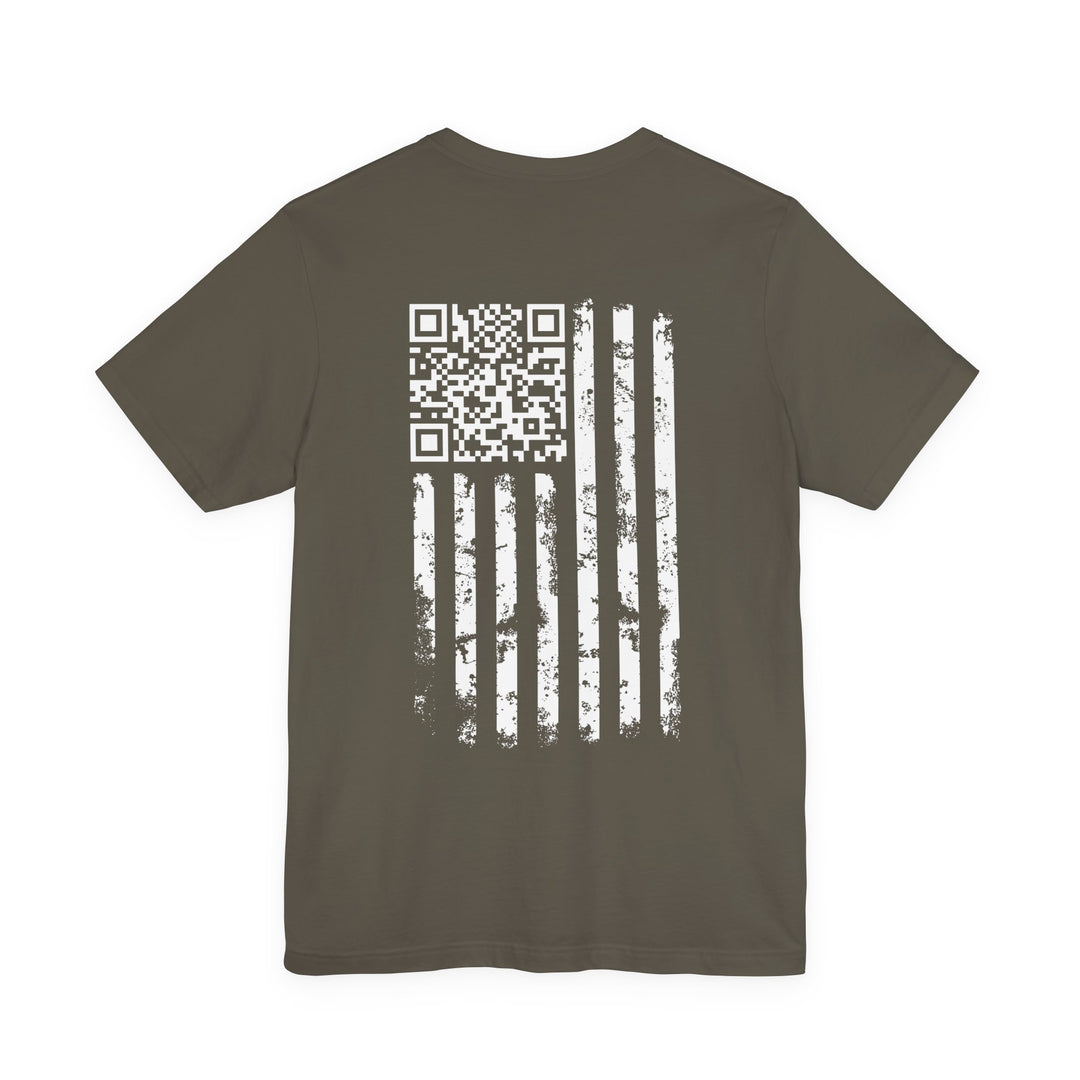 American Flag QR Code T-Shirt
