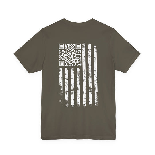 American Flag QR Code T-Shirt