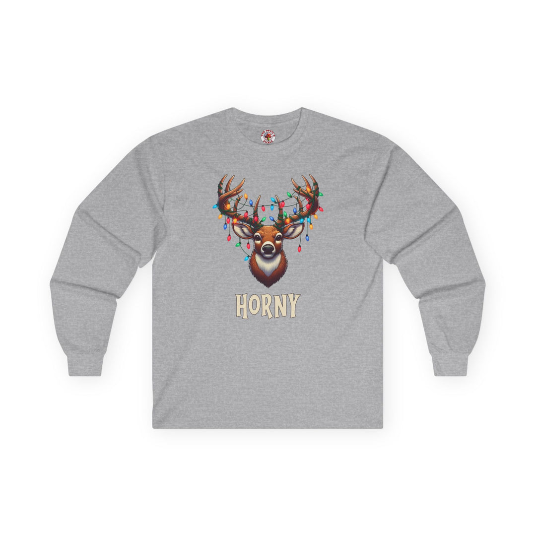 Horny Reindeer Long Sleeve Tee