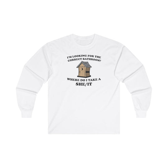 I'm Looking For The Correct Bathroom Long Sleeve Tee