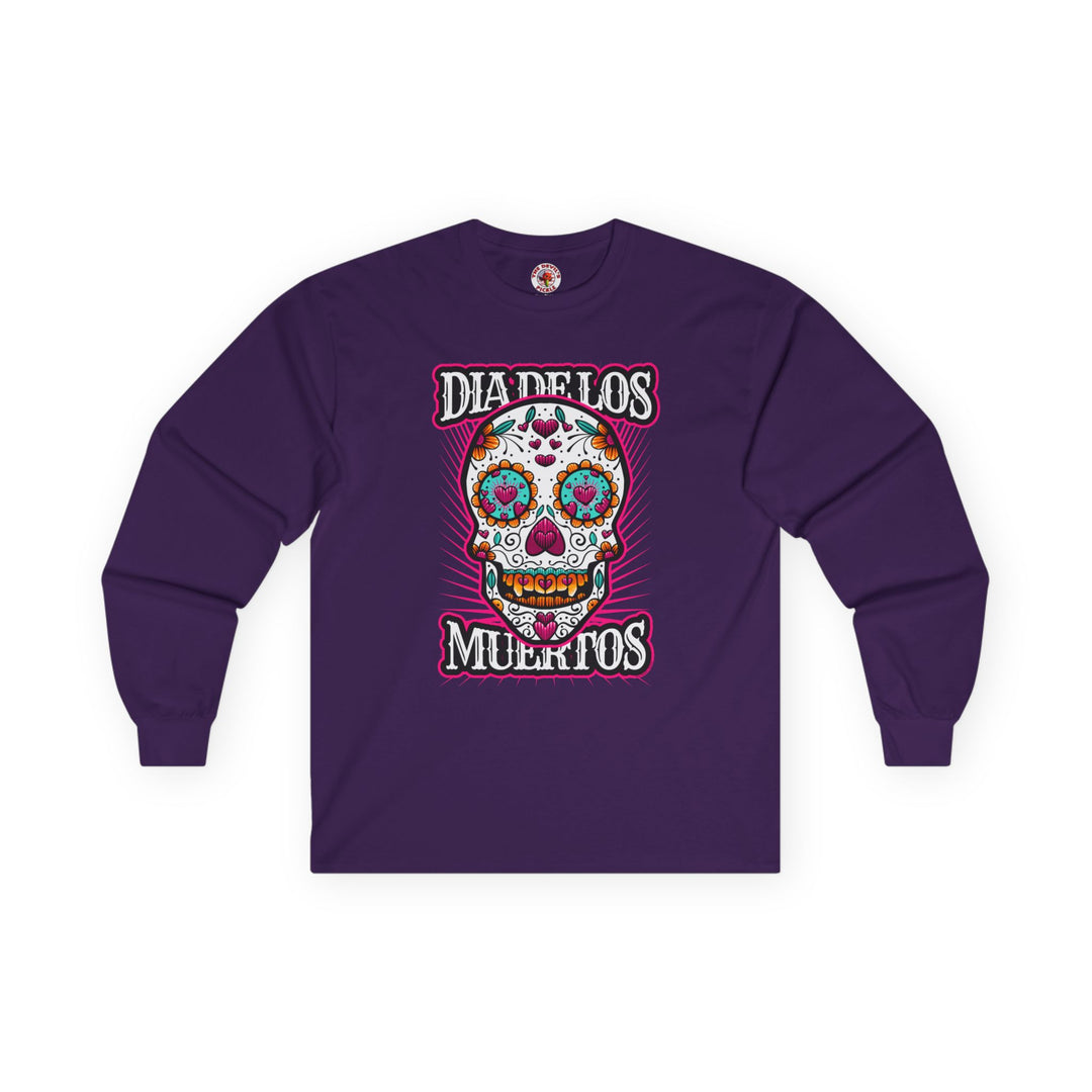 Dia De Los Muertos Skull Long Sleeve Tee