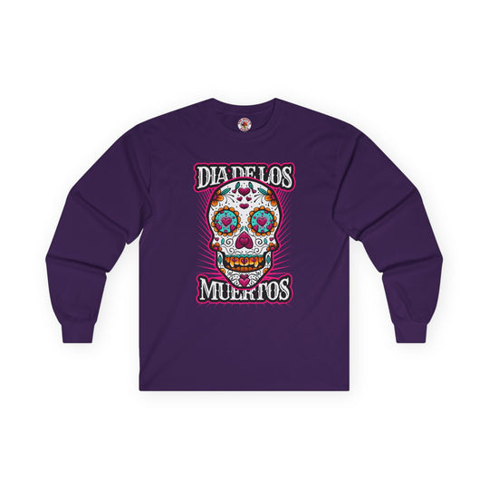 Dia De Los Muertos Skull Long Sleeve Tee