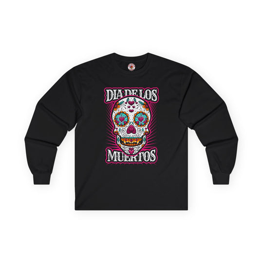 Dia De Los Muertos Skull Long Sleeve Tee