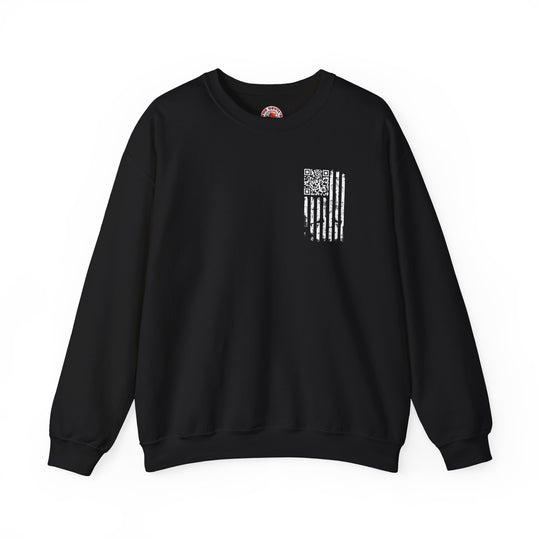 American Flag QR Code Crewneck Sweatshirt
