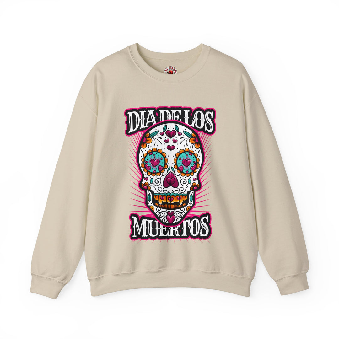 Dia De Los Muertos Skull Crewneck Sweatshirt