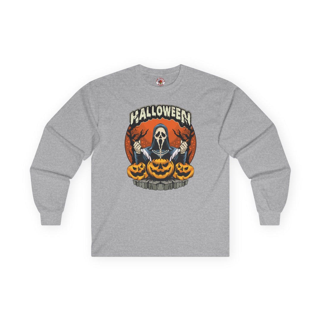 Screamer Killer Ghost Halloween Long Sleeve Tee