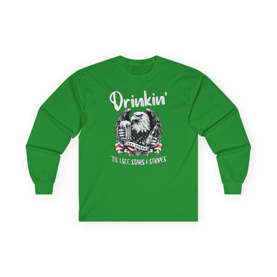 Drinkin' Til I See Stars & Stripes Long Sleeve Tee