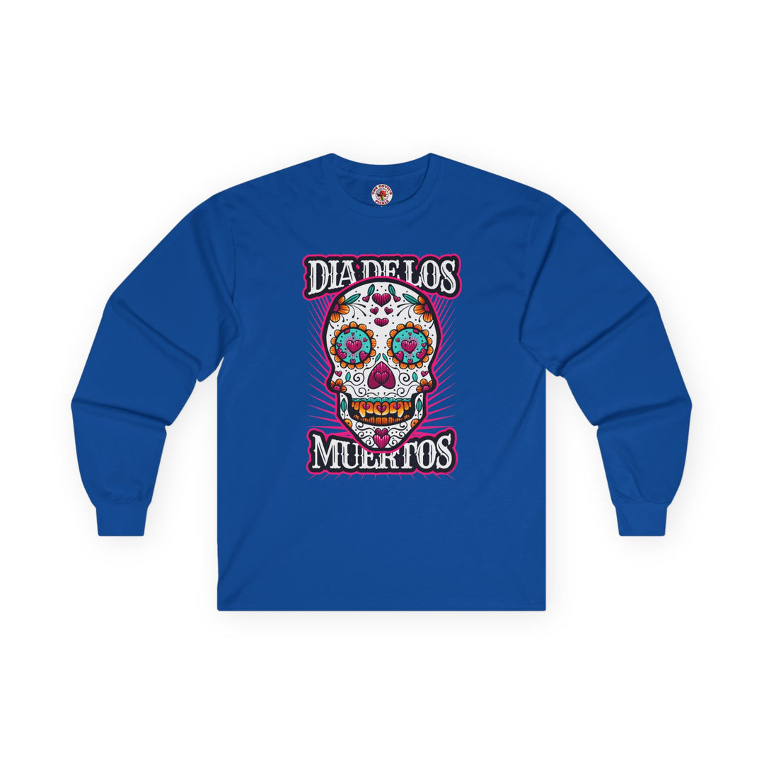 Dia De Los Muertos Skull Long Sleeve Tee