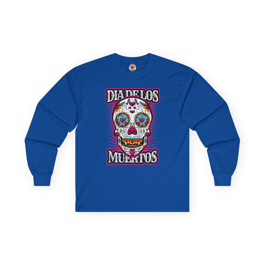 Dia De Los Muertos Skull Long Sleeve Tee