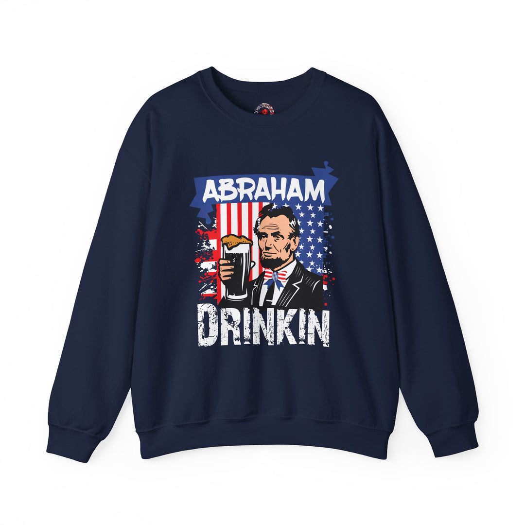 Abraham Drinking Crewneck Sweatshirt