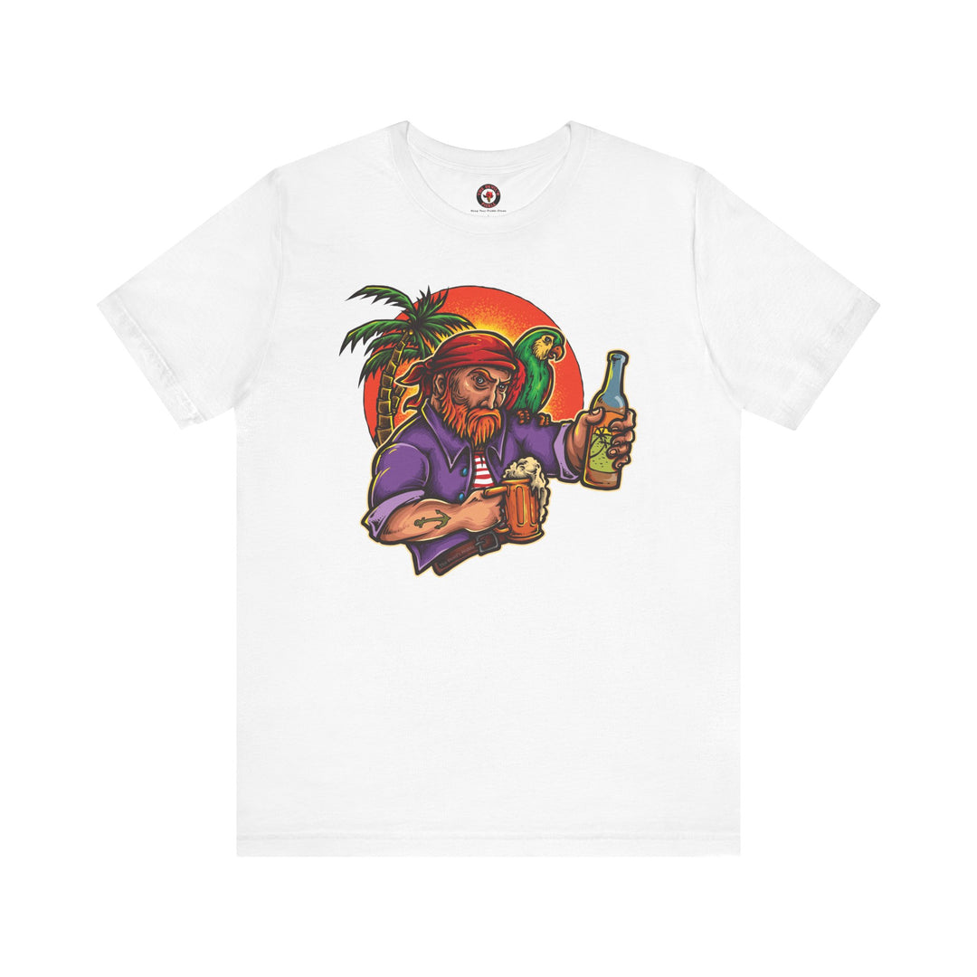 Sunset Pirate Beer T-Shirt