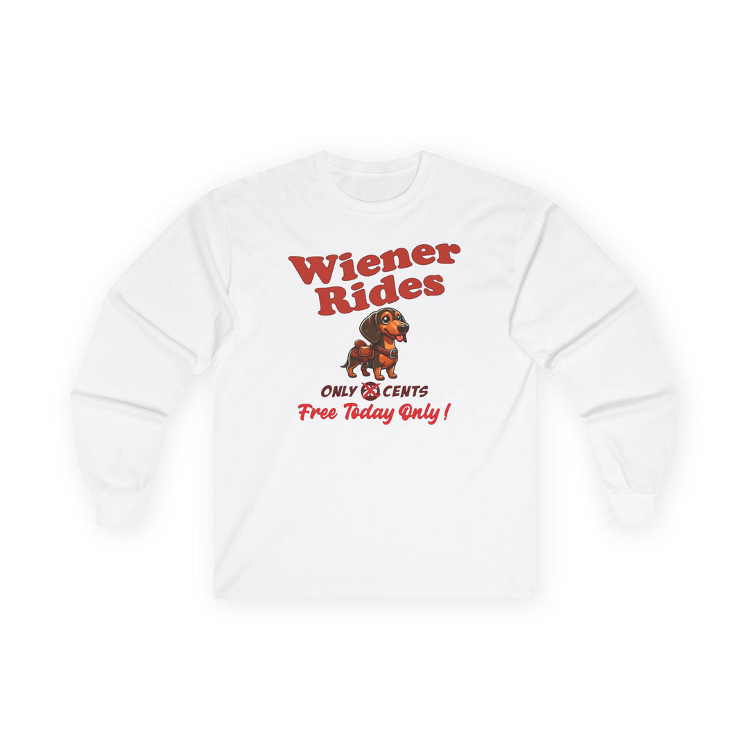 Free Wiener Rides Long Sleeve Tee