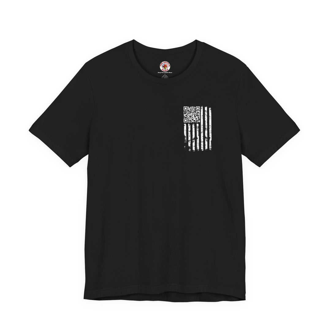 American Flag QR Code T-Shirt