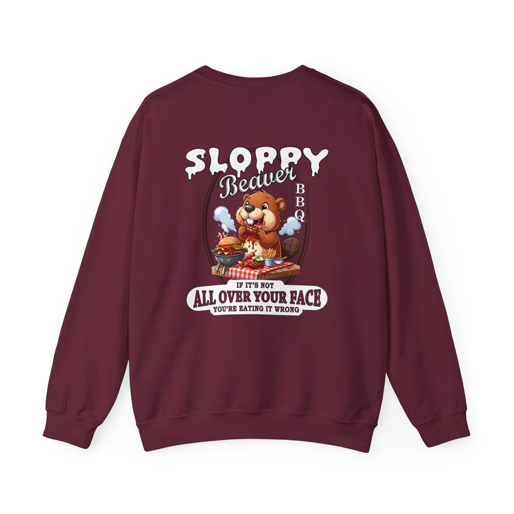 Sloppy Beaver BBQ Back Crewneck Sweatshirt