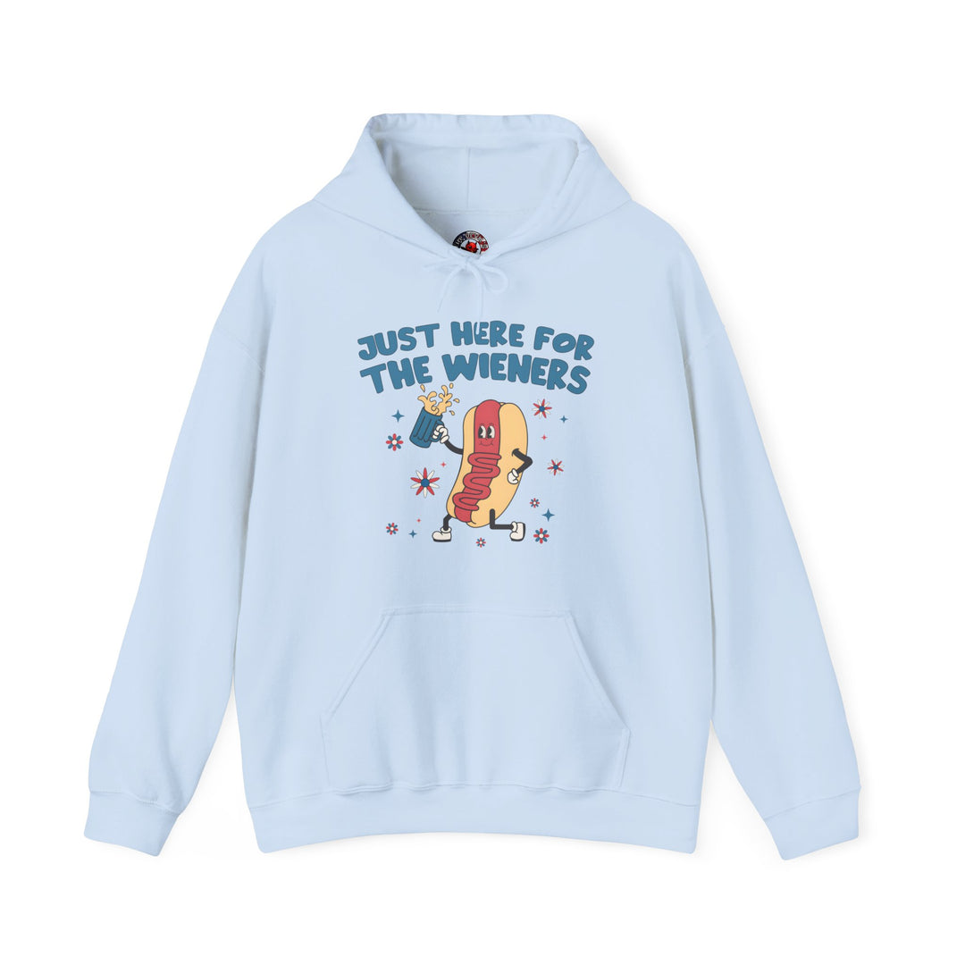 Just Here For The Wieners Hooded Sweatshirt