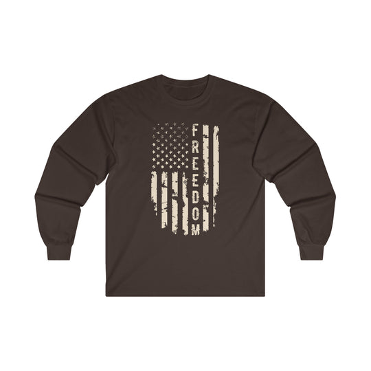 Freedom American Flag Long Sleeve Tee