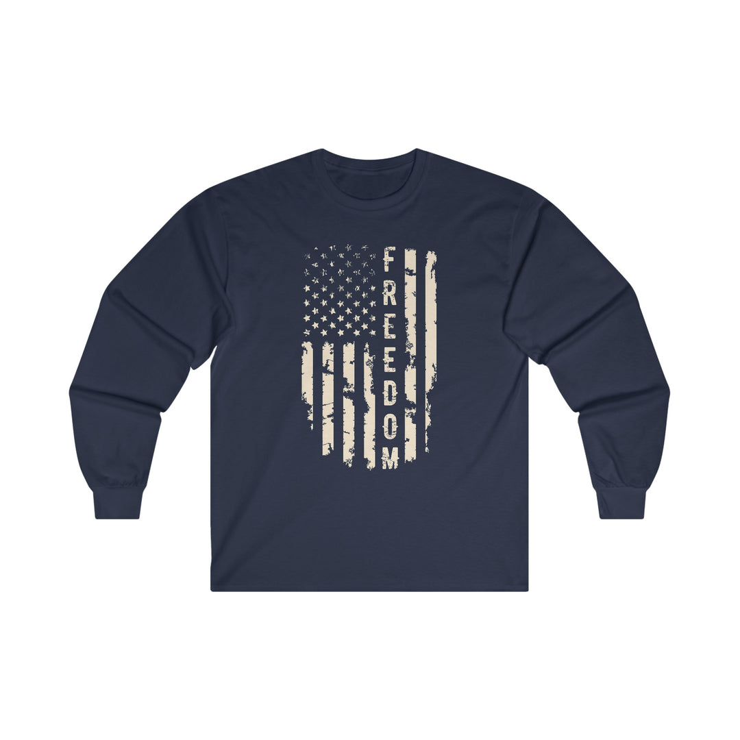 Freedom American Flag Long Sleeve Tee