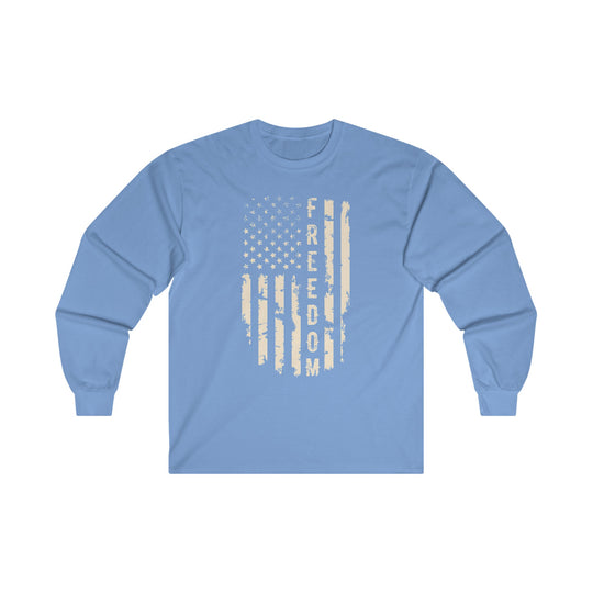 Freedom American Flag Long Sleeve Tee