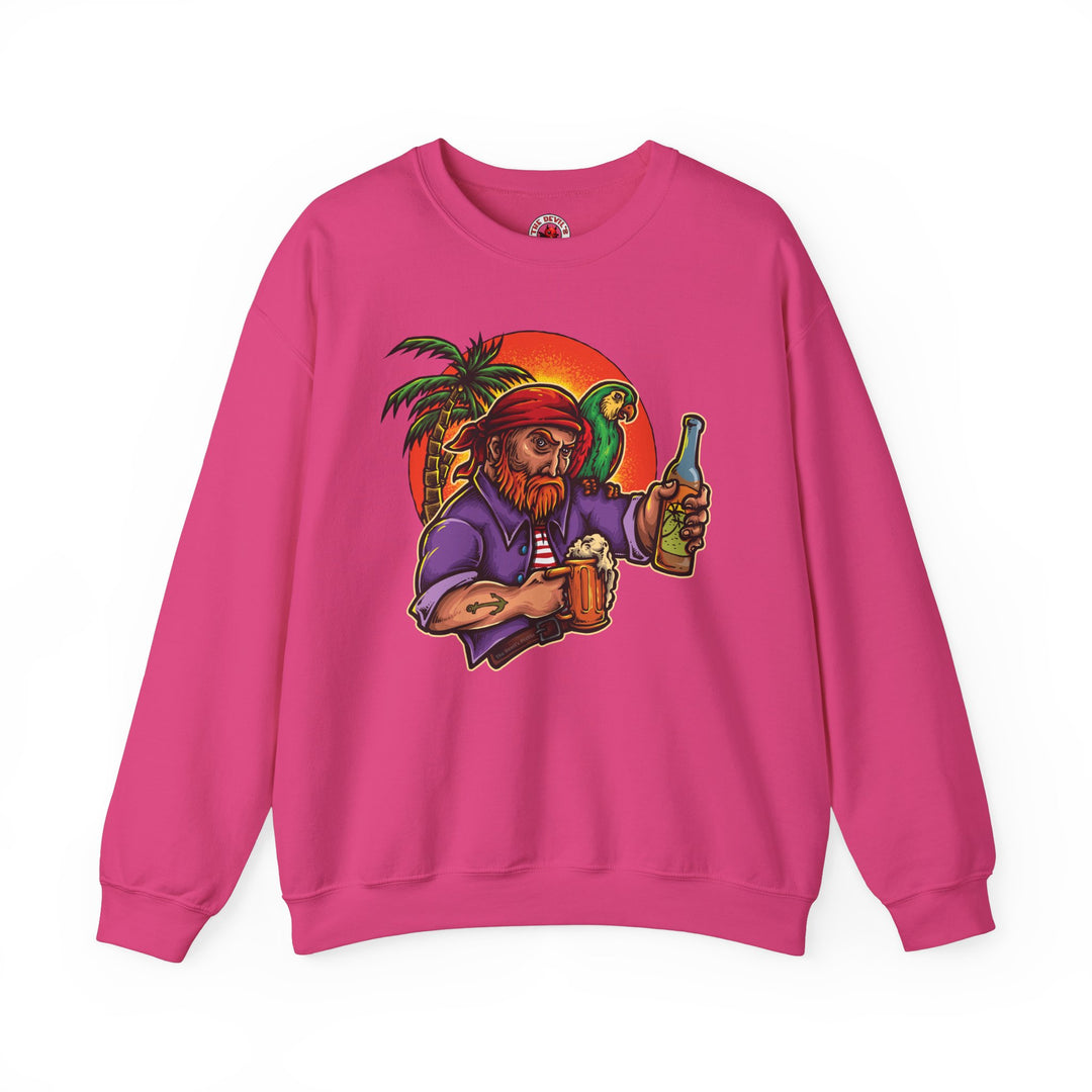 Sunset Pirate Beer Crewneck Sweatshirt