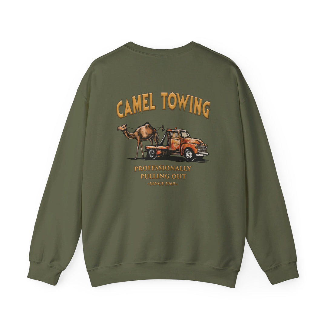 Camel Towing Back Crewneck Sweatshirt