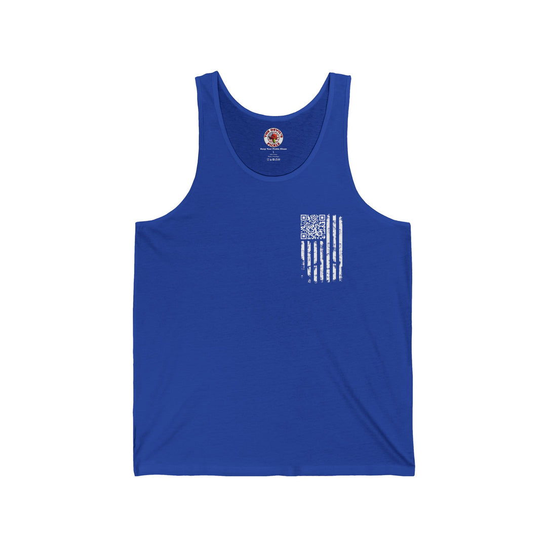American Flag QR Code Tank Top