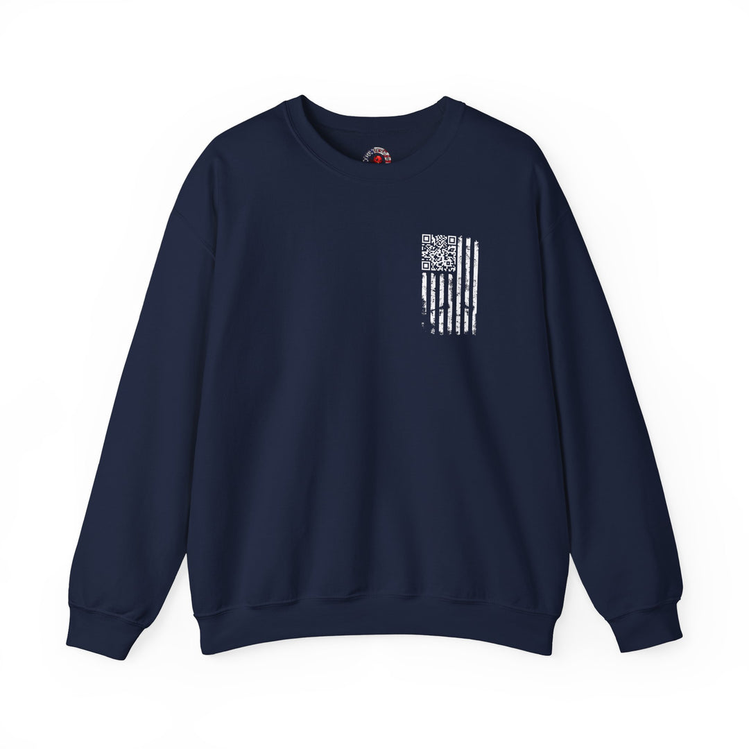 American Flag QR Code Crewneck Sweatshirt